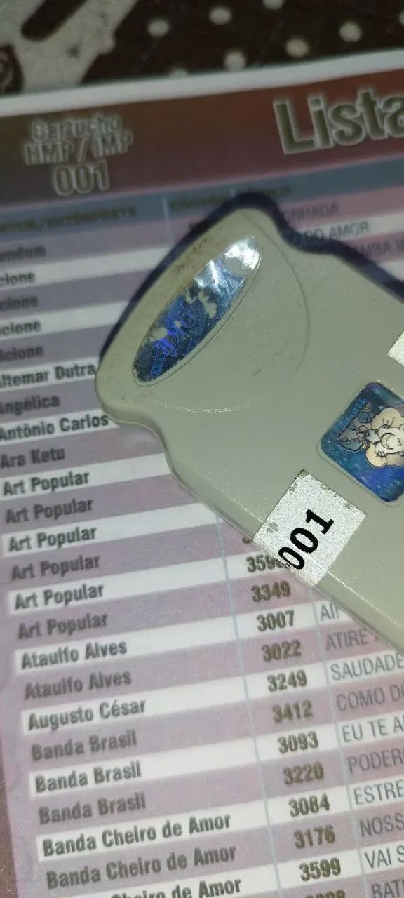 Cartucho HMP/IMP 001 - mais 7 pag. Lista de Músicas - Foto 2