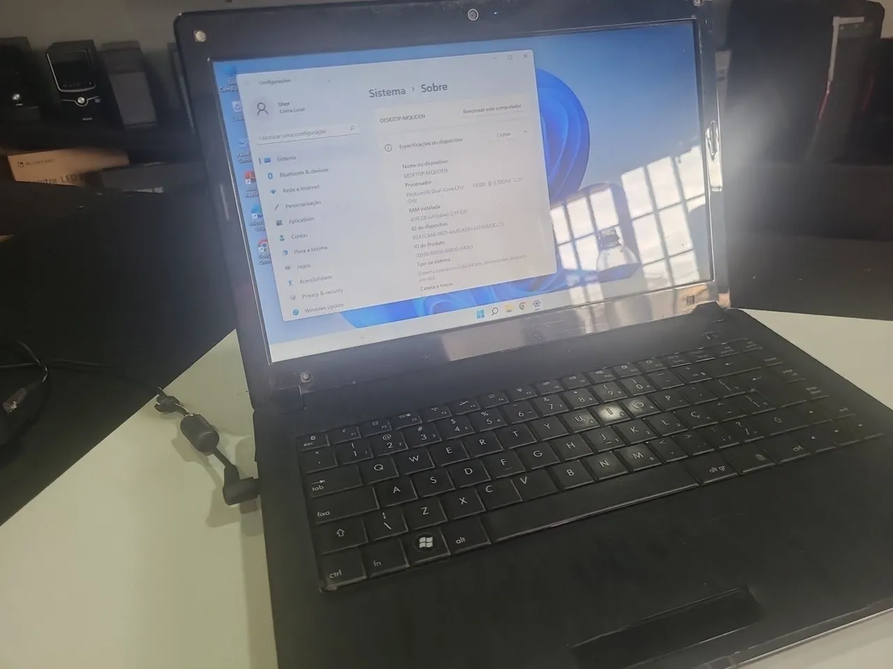 Notebook win dual core com 4gb ram ssd de 128gb Windows 11