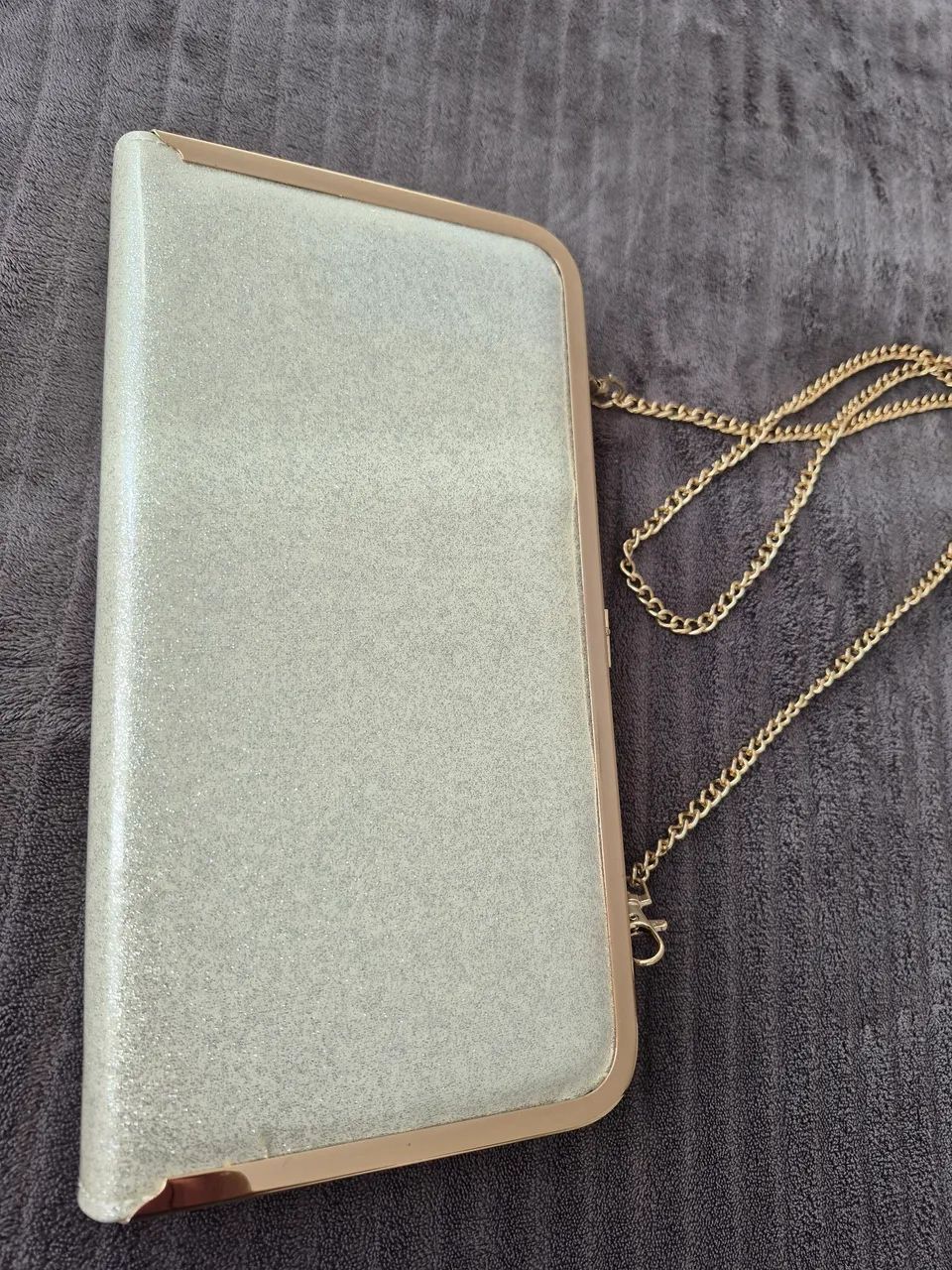 Linda Carteira Clutch com alça dourada