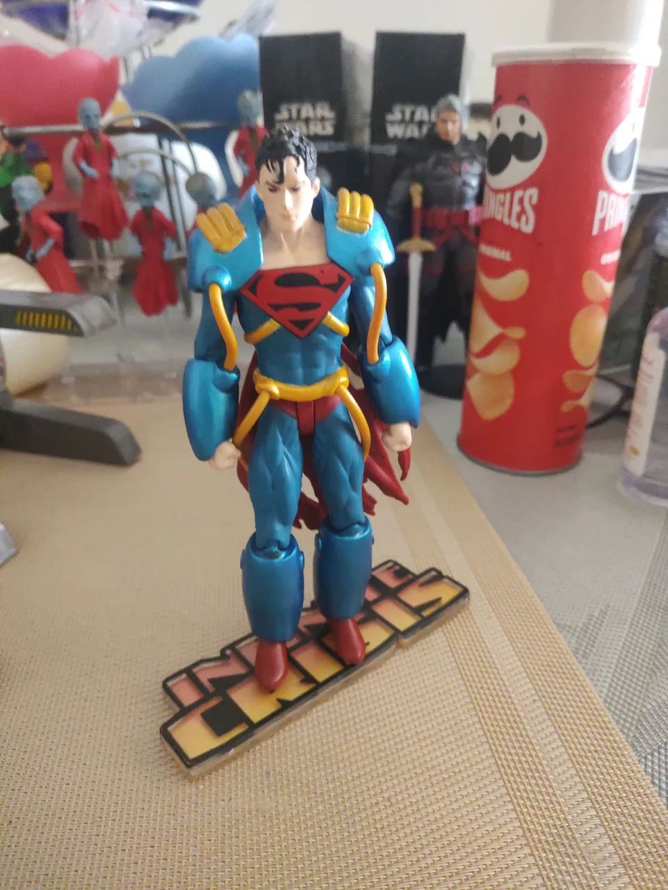 Boneco Superboy DC Direct Earth Prime Infinite Crisis Serie 1 compatível MCFARLANE