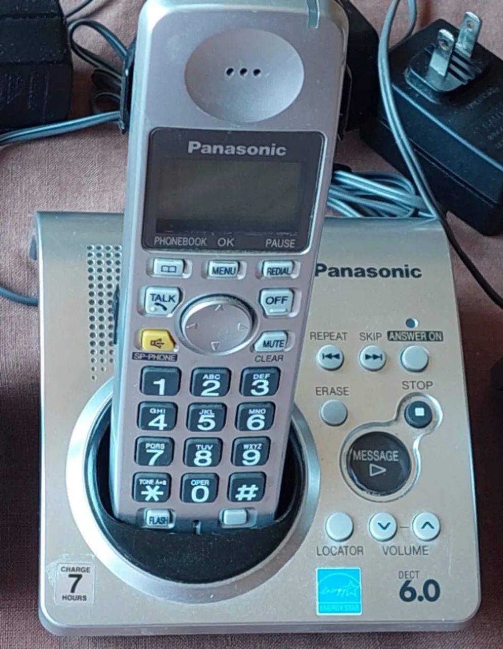 TELEFONE SEM FIO PANASONIC + SECRETÁRIA ELETRÔNICA + 2 RAMAIS!! - Foto 3