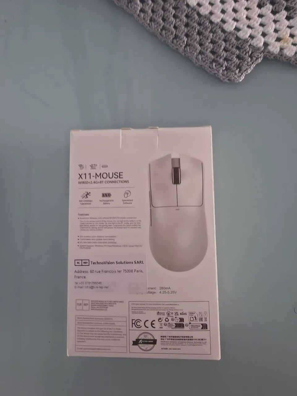 Mouse gamer attack shark x11 branco - Foto 2
