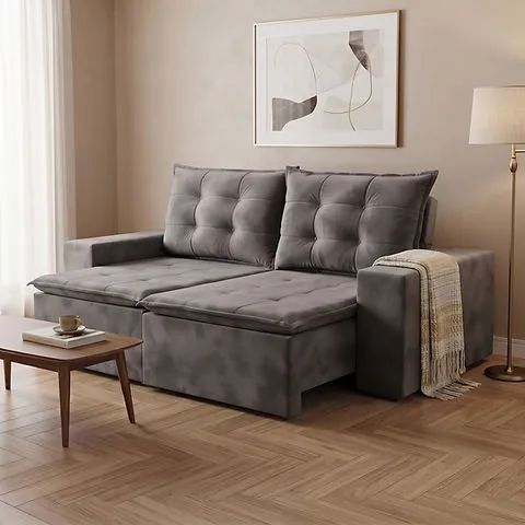 Sofa Angra Retratil e Reclinavel - Estofados Linhares