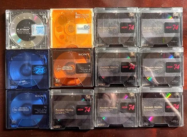 Lote de Mídias de MiniDisc (MD) - Vários Modelos e Marcas. - Foto 2
