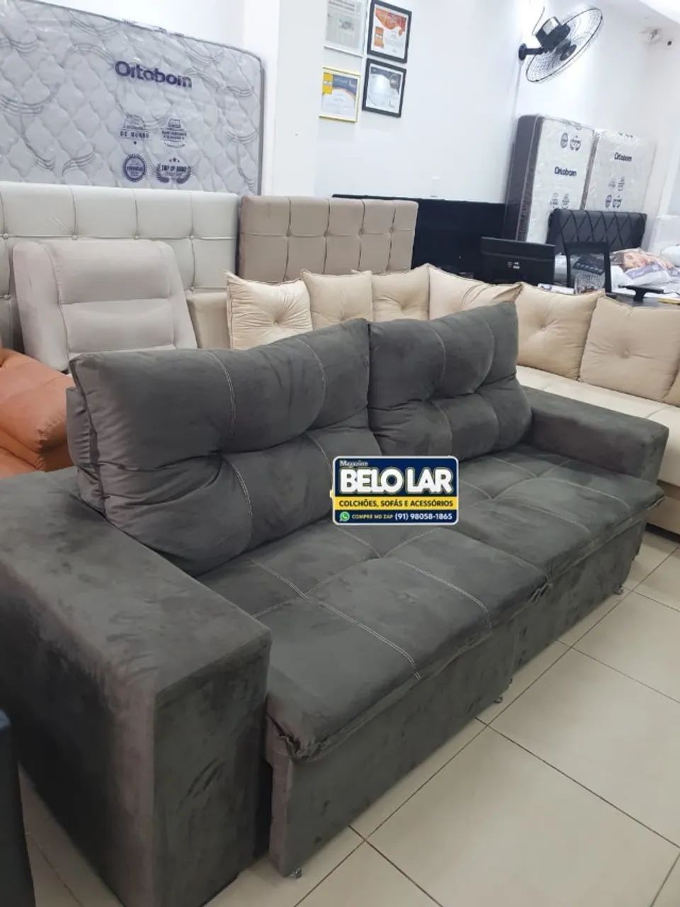     Sofá 3 Lugares Retrátil e Reclinável  - Foto 3