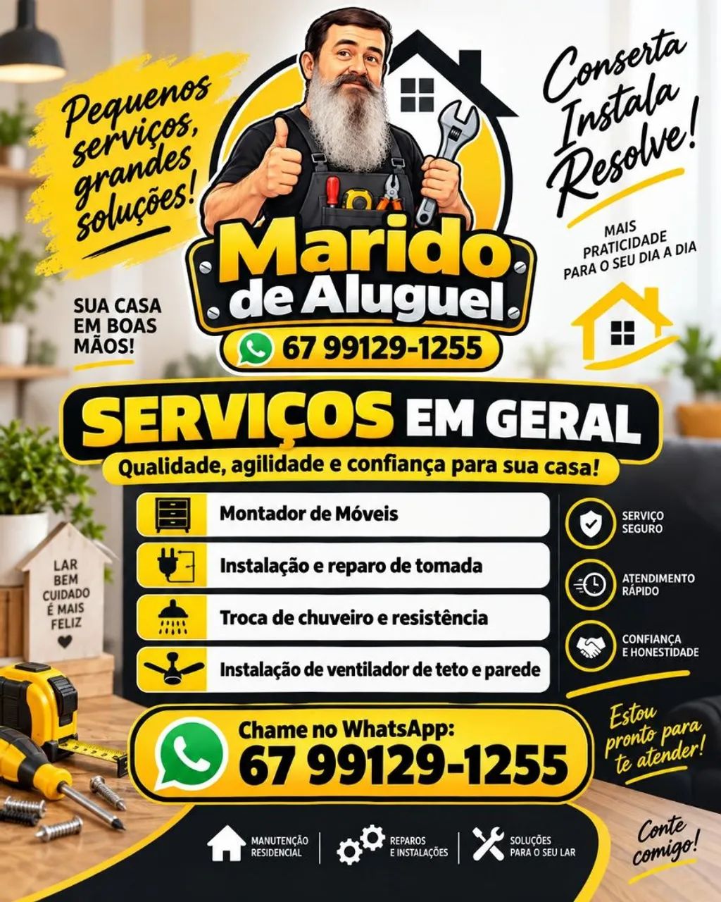 Marido de Aluguel - Serviços em Geral para sua Casa!