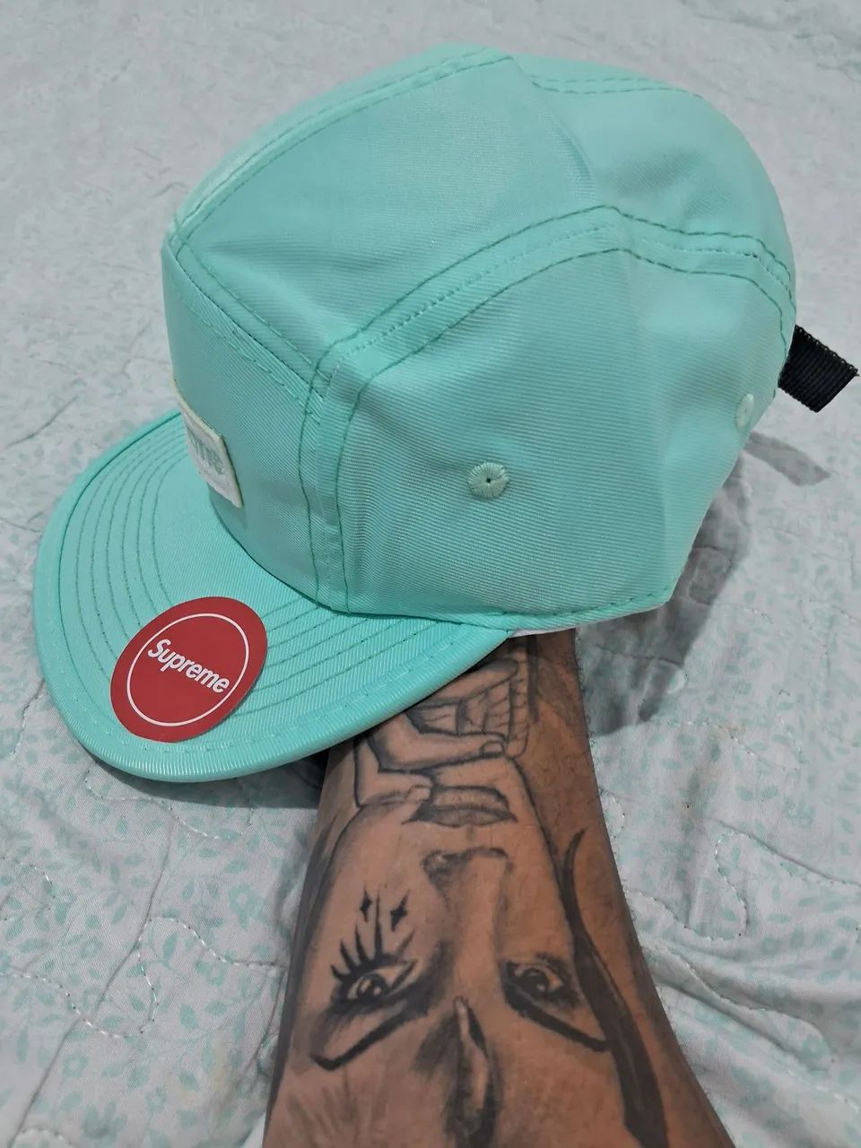 boné supreme aba reta azul bebê. - Foto 2