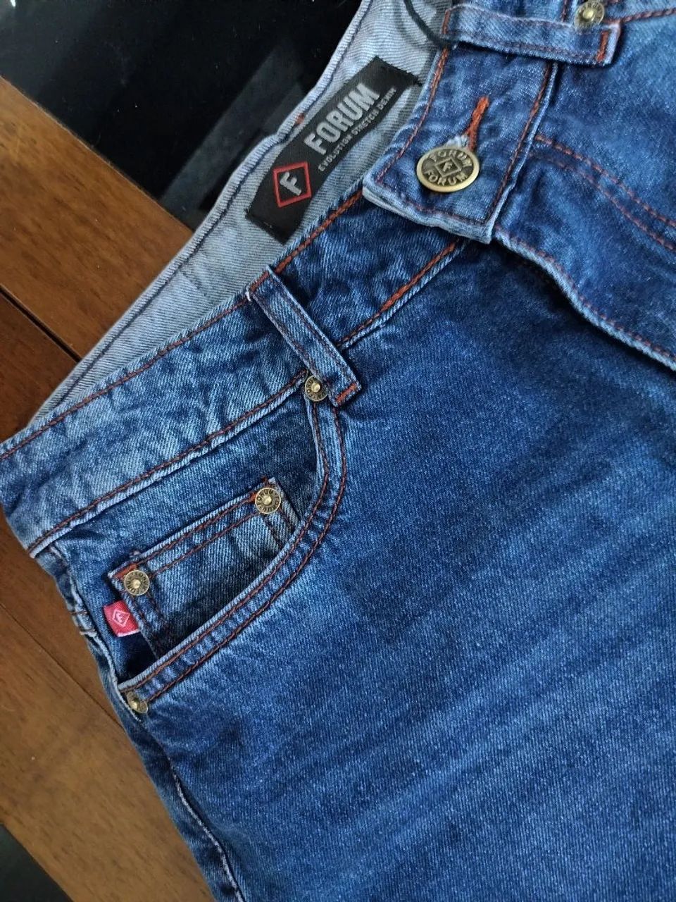 Calça Wide Leg Fórum sem elastano Tam 40 - Foto 5