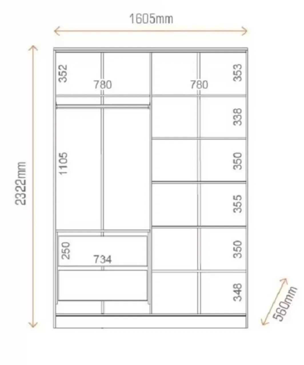 Guarda roupa MDF  - Foto 4
