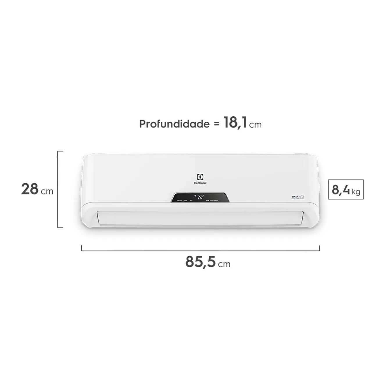 Ar condicionado Split Electrolux EcoTurbo 9000 BTUs 220v  - Foto 2