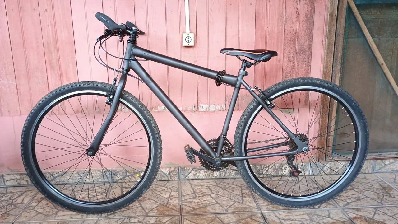 Bicicleta Aro 29 Preta Relação Catraca 3x7