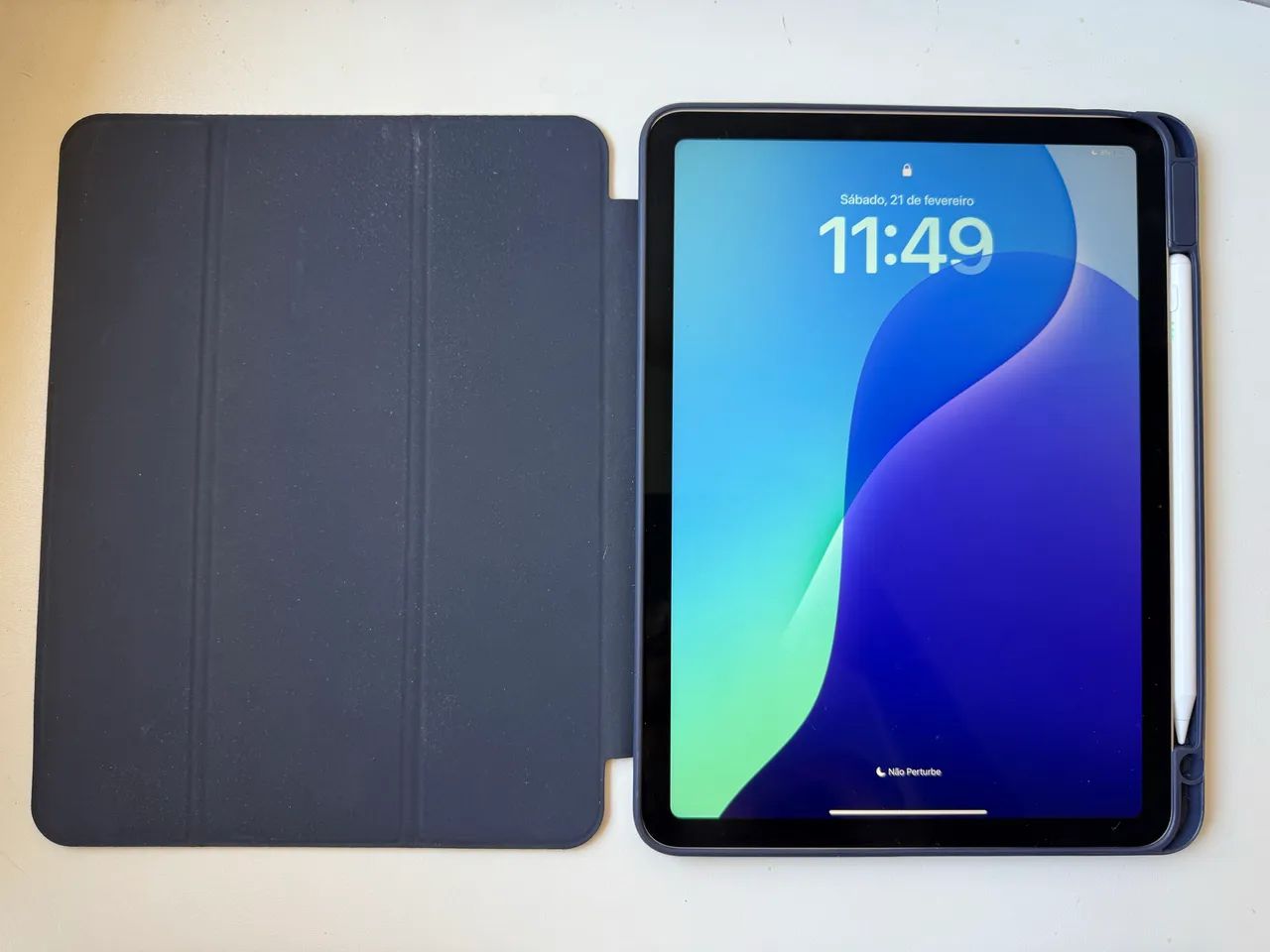 iPad Air 11 polegadas Wi-Fi 128 Gb Branco Estelar M3 Apple + Capa Case + Caneta Touch  - Foto 2