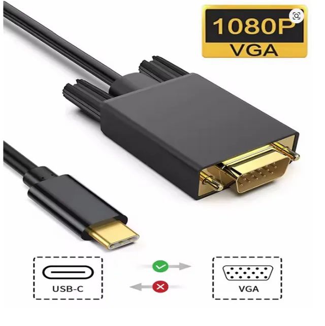 Cabo Adaptador USB-C  para VGA