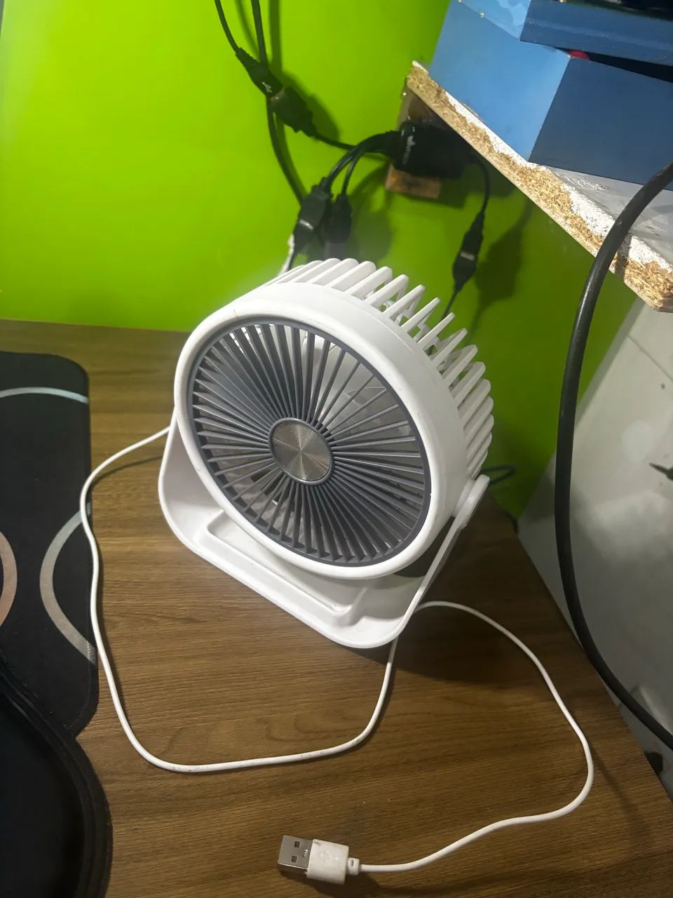 Mini Ventilador de Mesa USB - Silencioso e Prático - Foto 2