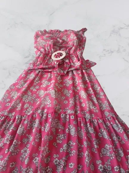 Vestido longo floral com bojo - Foto 2