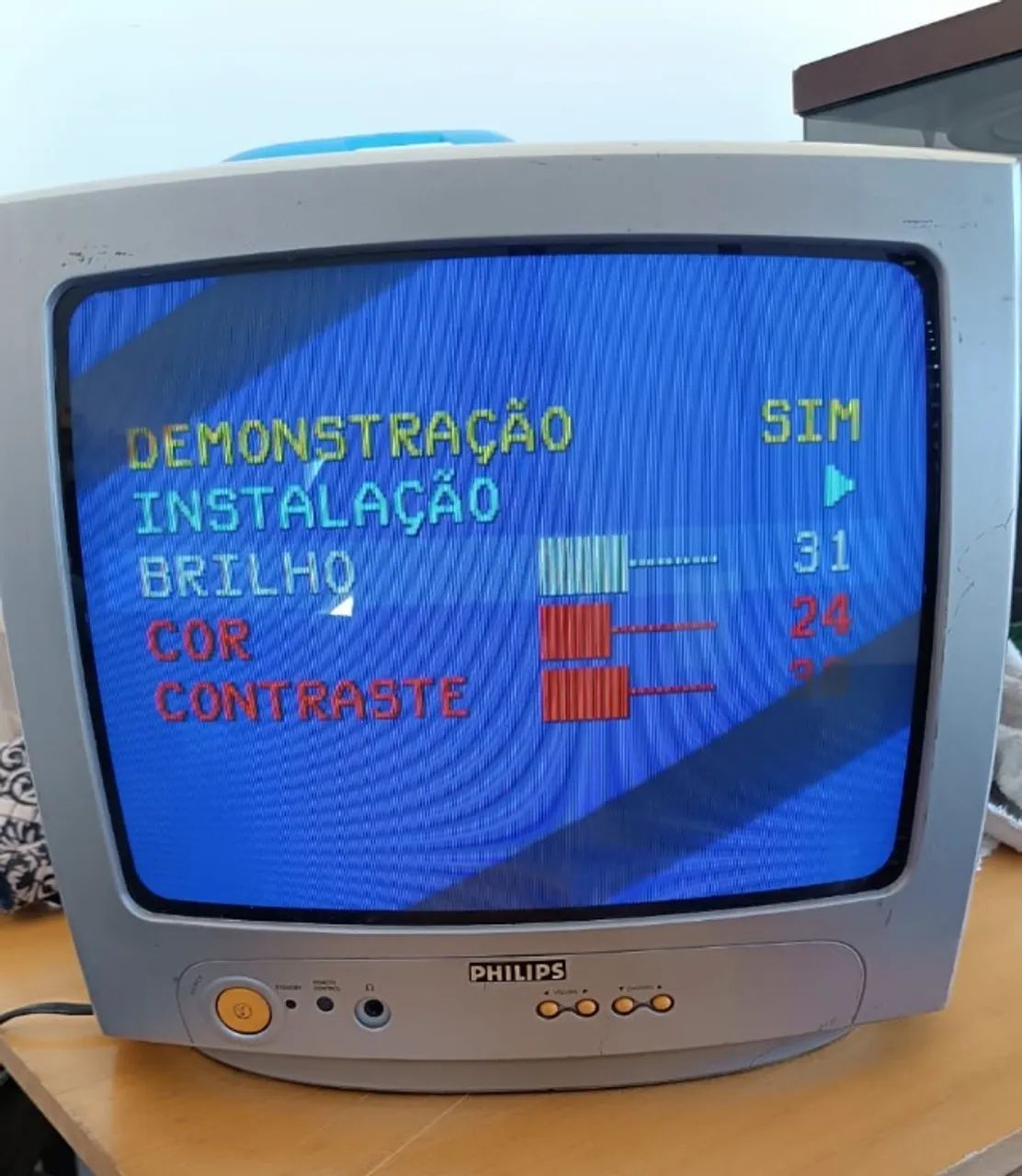 tv portátil philips crt (tubo) 14 polegadas