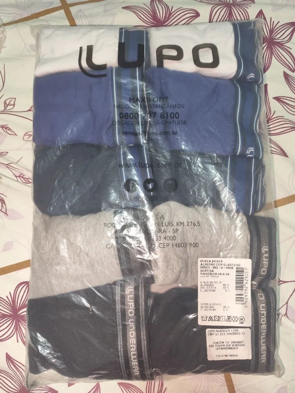 Kit 10 Cuecas Tam G Lupo  - Foto 3