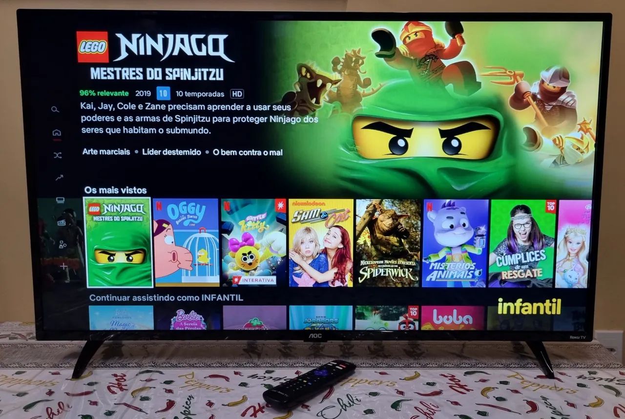 TV AOC ROKU LED FULL HD SMART WI-FI 43 POLEGADAS  - Foto 4