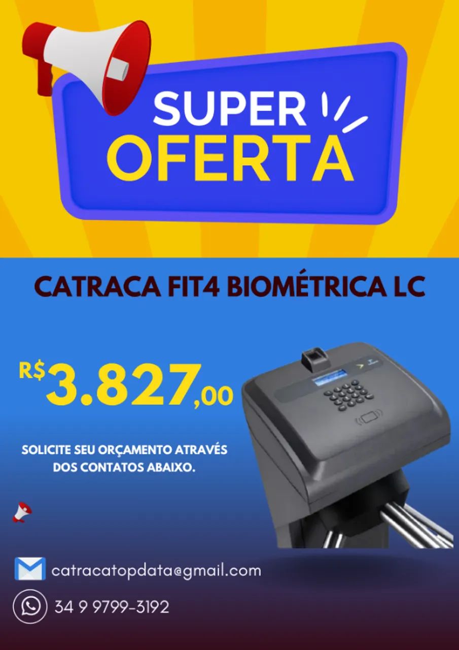 Catraca Fit 4 - Leitor Facial F4 - Foto 2