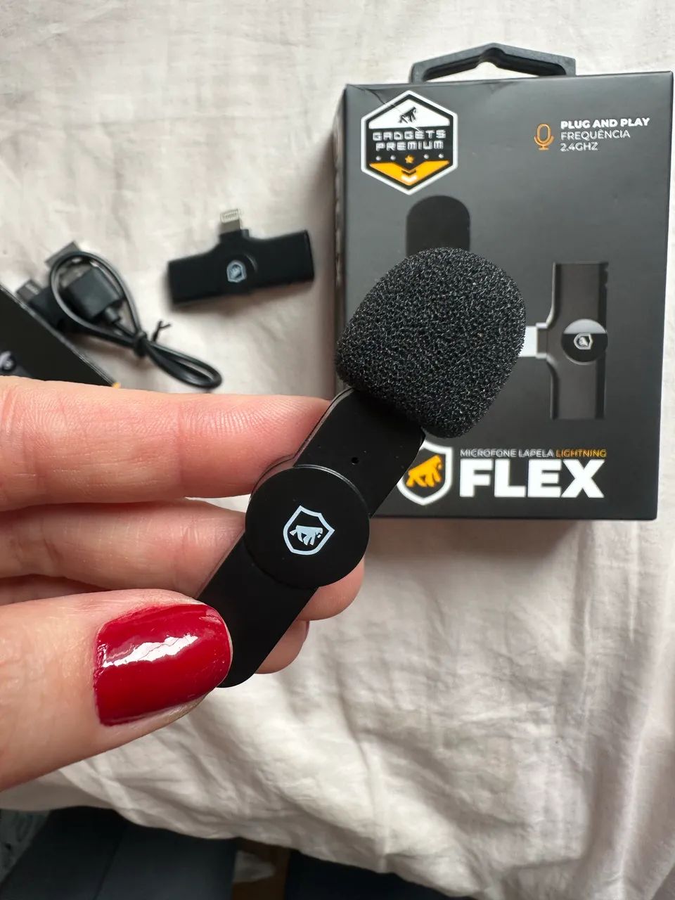 Microfone de lapela 