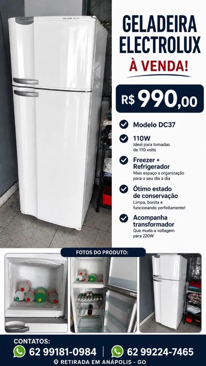 Geladeira Eletrolux