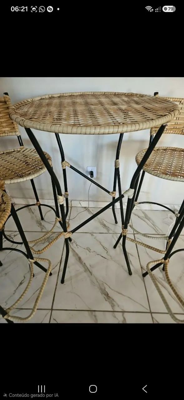 CONJUNTO BISTRÔ  - Mesa e bancos - Foto 2