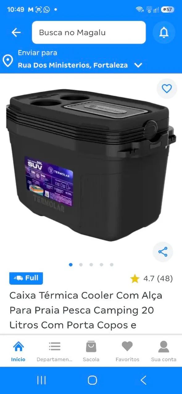 Caixa termica cooler