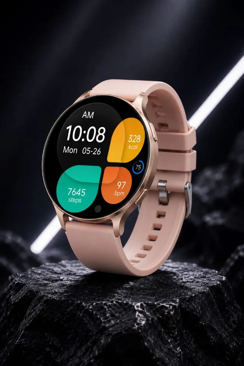 Smartwatch KM100 Dourado Premium ? - Foto 2