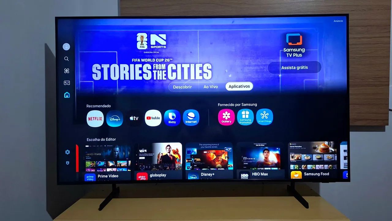 Smart TV Samsung 4K de 55 polegadas