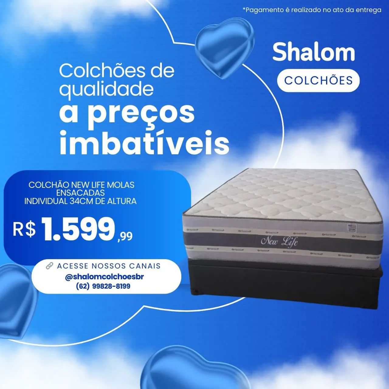 Colchão New Life casal com a base