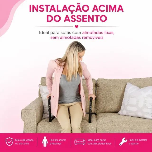 Barra De Apoio Suporte para Levantar Do Sofá Alça Sentar - Foto 5
