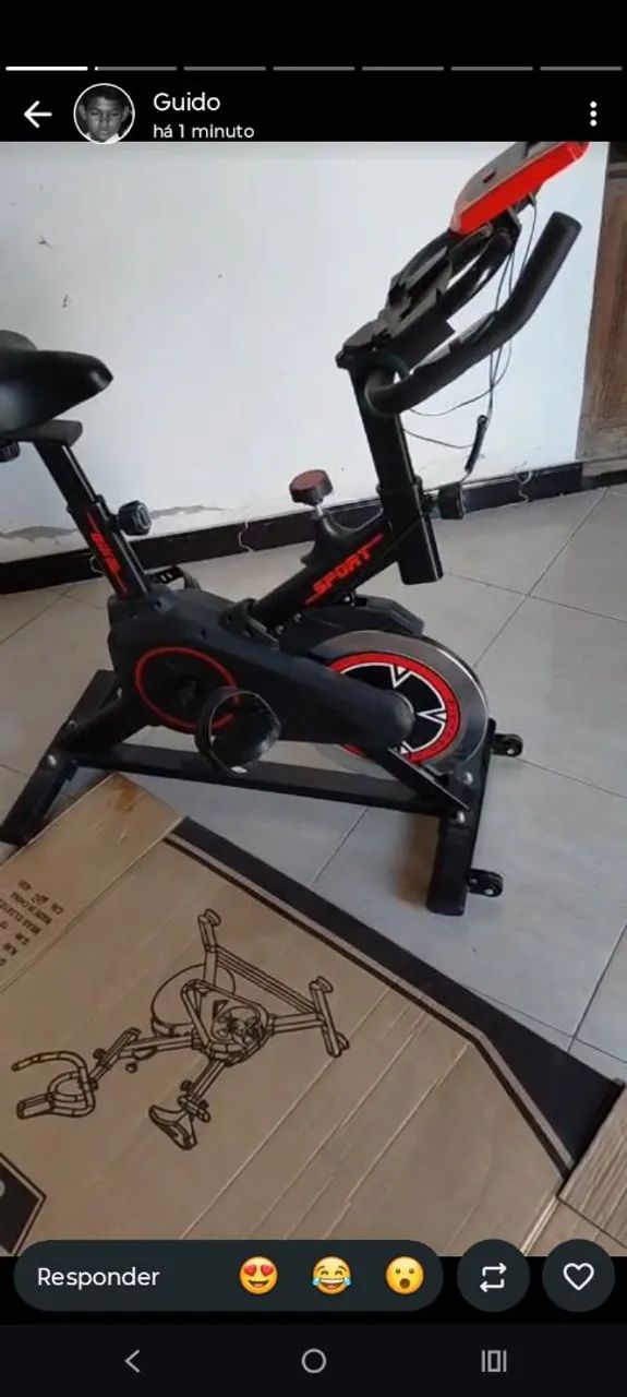 Bicicleta ergométrica nova nunca usada  - Foto 2