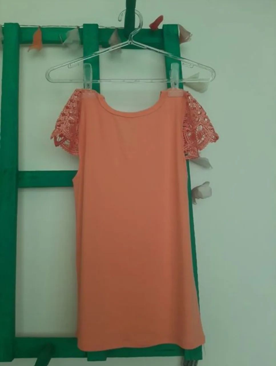 Blusa Romântica salmão  - Foto 2