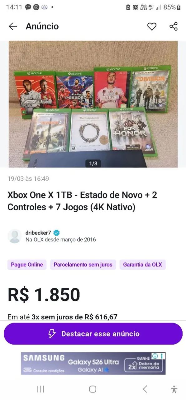 Xbox One X 1TB  - Foto 3