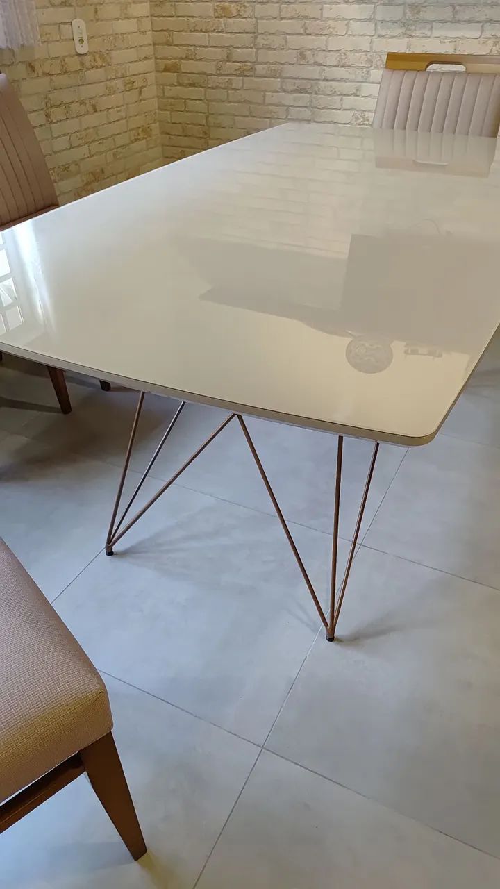 Conjunto mesa com seis cadeiras - Foto 2