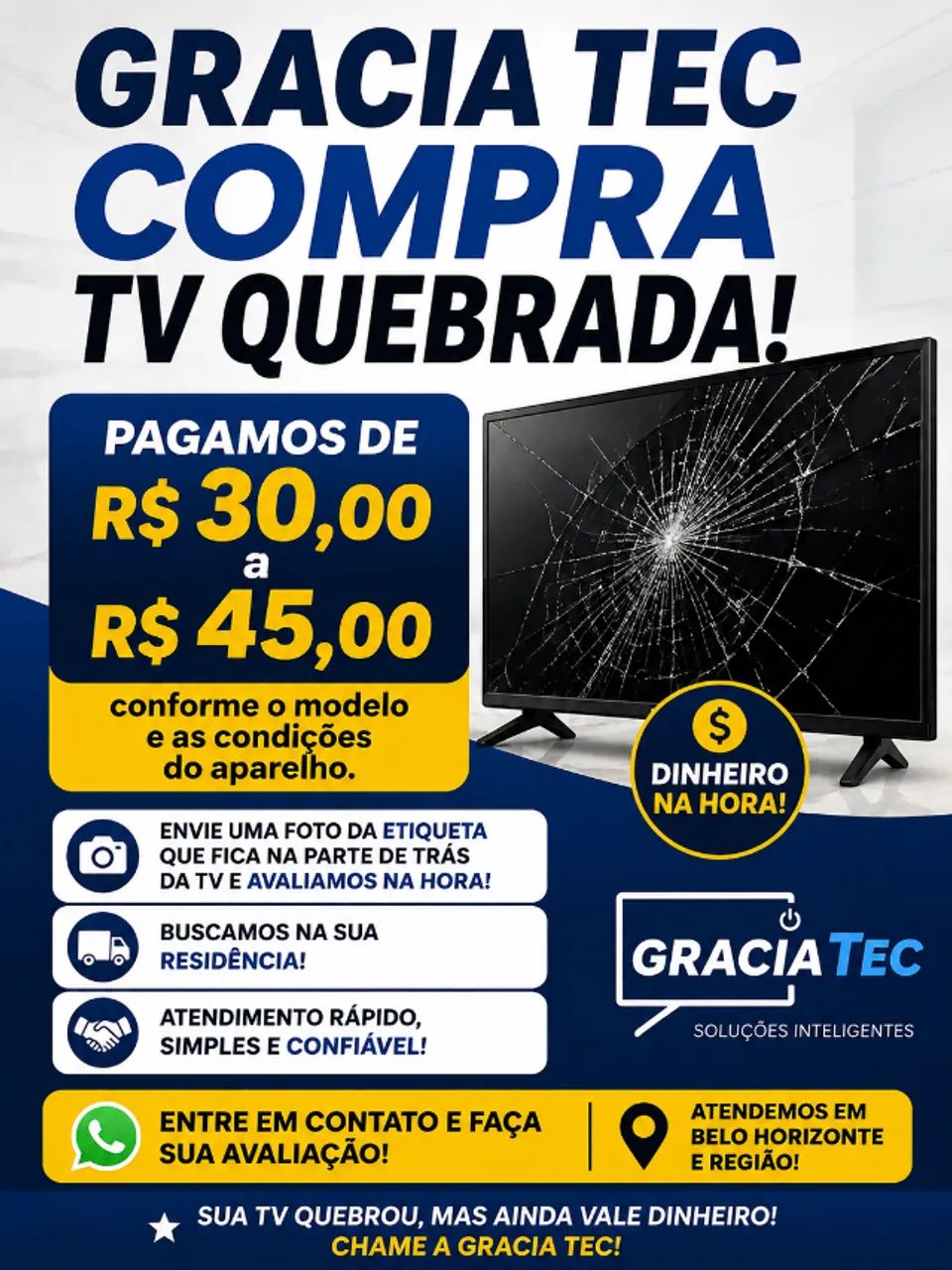 ? SUA TV QUEBROU? ELA AINDA PODE VALER DINHEIRO! ?