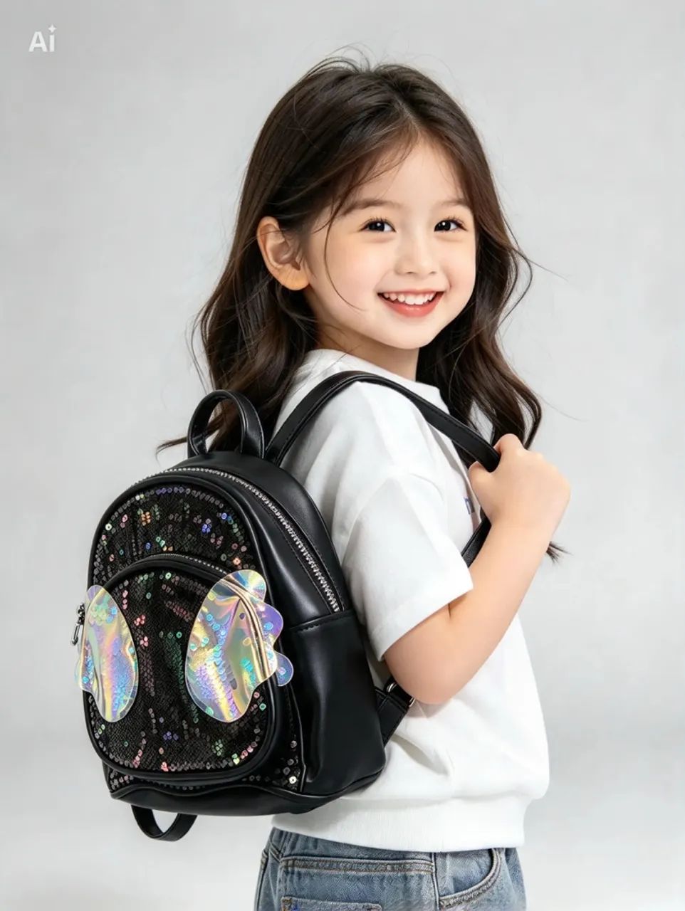 Bolsa mochila com brilho