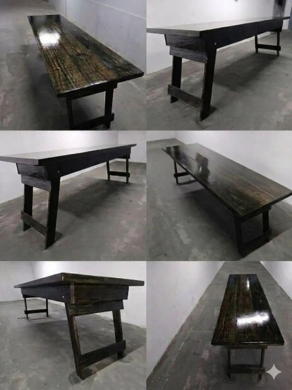 Mesa rustica artesanal com 2,40 M - Foto 2