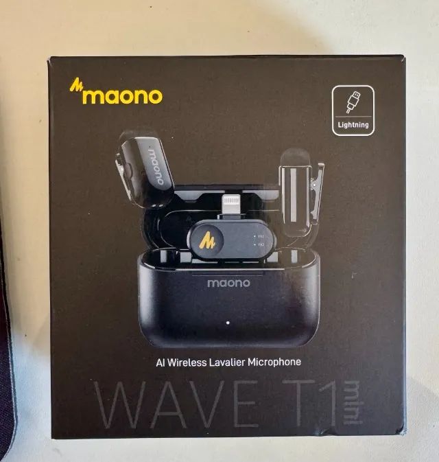 Microfone Lapela Maono Wave T1 Mini Preto - Lightning - Foto 2