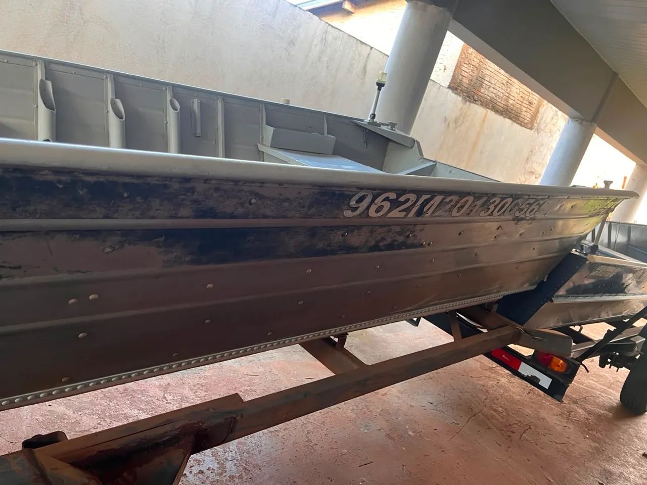 CONJUNTO: BARCO + MOTOR + CARRETINHA