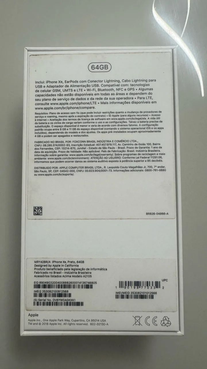 Caixa iPhone XR 64GB - Foto 2