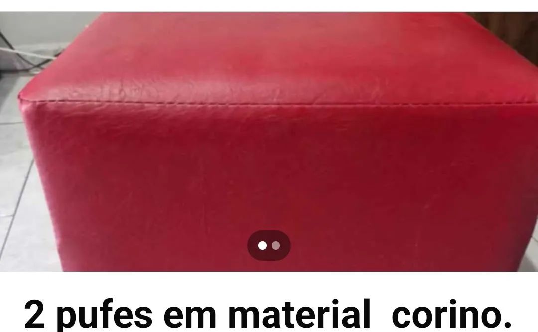 Pufe em corino - Foto 2