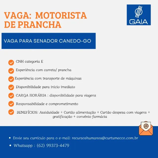 MOTORISTA PRANCHA  CAT E 