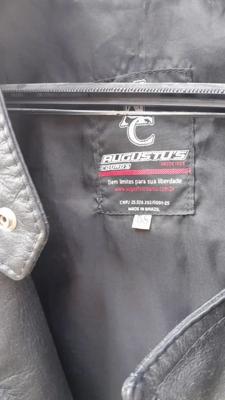 Jaqueta de couro masculina  - Foto 2