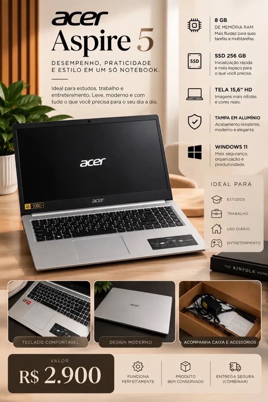 Notebook Acer Aspire 5  - Foto 2