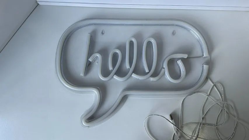 Luz Led Neon Hello - Foto 5