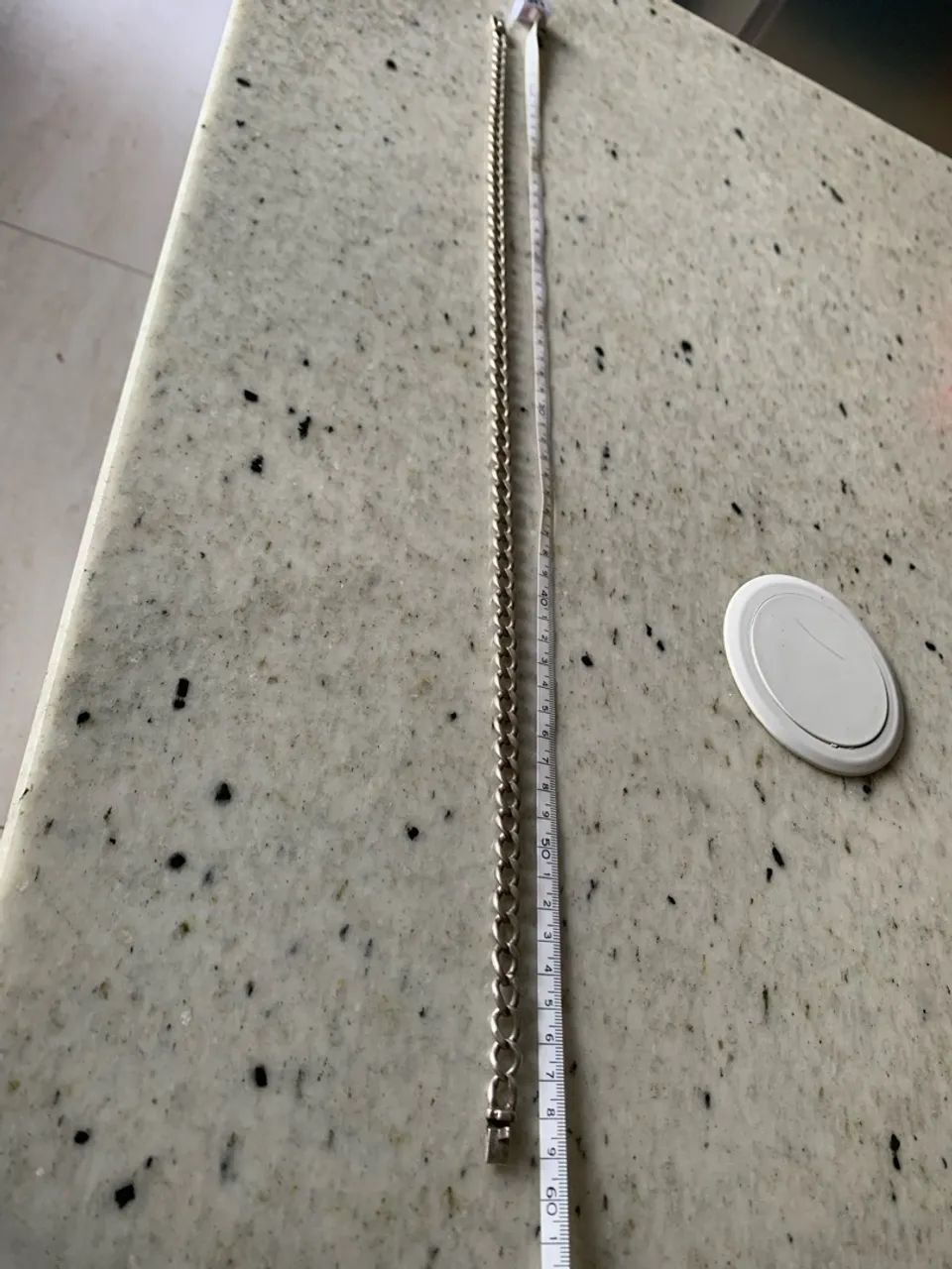 Corrente masculina prata 950 - Foto 4