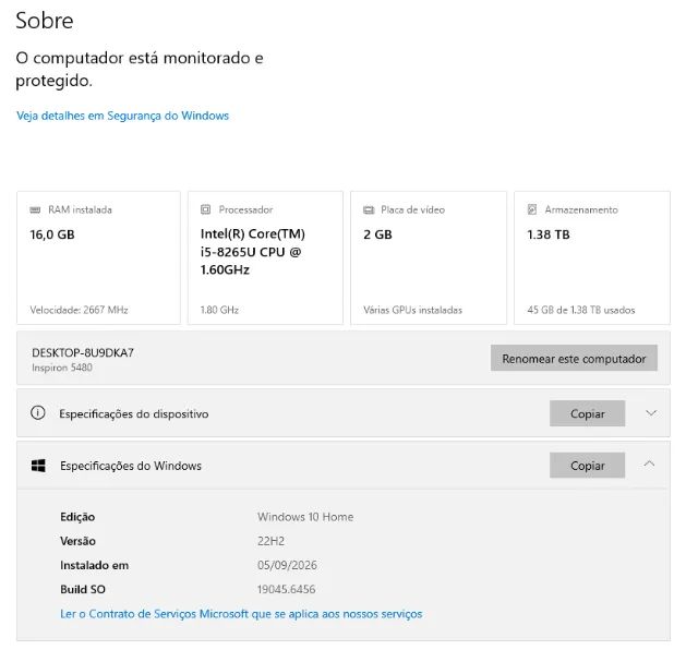 Notebook Dell, i5, 14 polegadas, 16 GB RAM, 512 GB M.2 + 1000 GB - Foto 4
