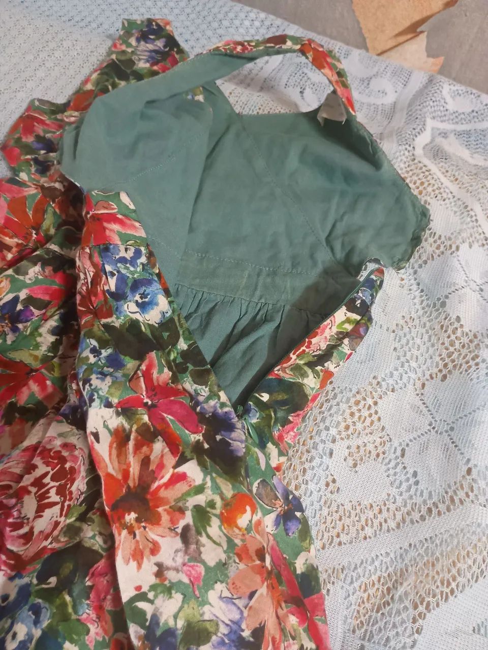 Vestido infantil floral Zara - Foto 6