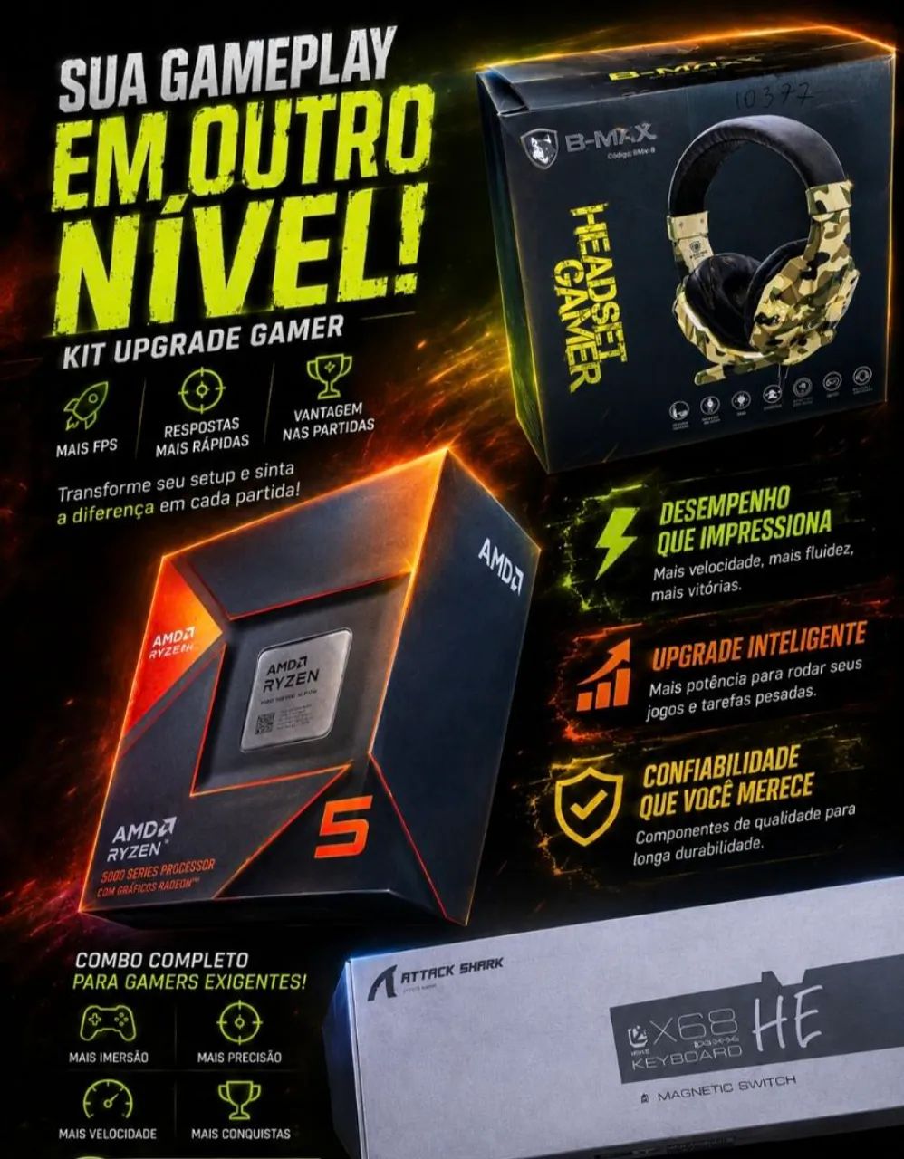 Kit gamer Ryzen 5
